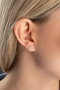 Heliophilia Silver Pendientes de Plata de Ley 925 con Baño de Oro y Circón